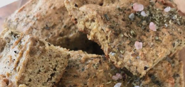 Receita sem glúten - Focaccia de Farinha de Linhaça | EAMR