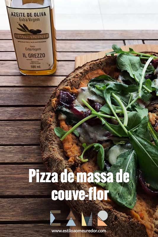 Pizza com massa de couve flor | EAMR